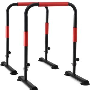 Dip Station Dip Bar Parallel Bars With Adjustable Safety & Height 
Joint
